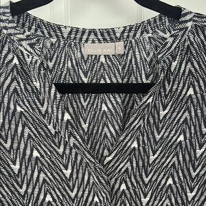 Ellie Kai Black and White Patterned Top